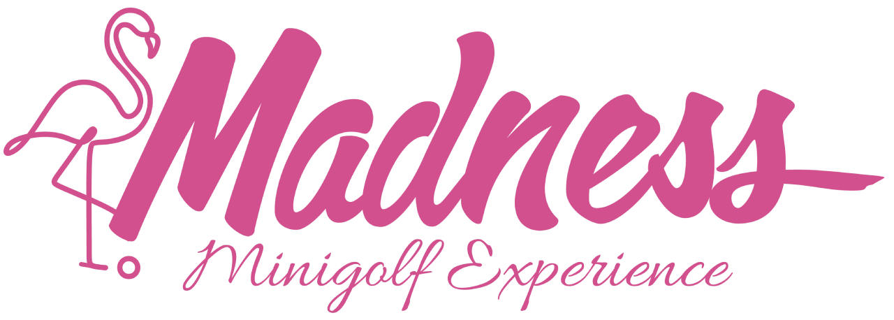 Madness minigolf logo roze
